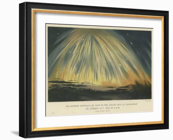 The Aurora Borealis as Seen to the South-East of Edinburgh-null-Framed Giclee Print