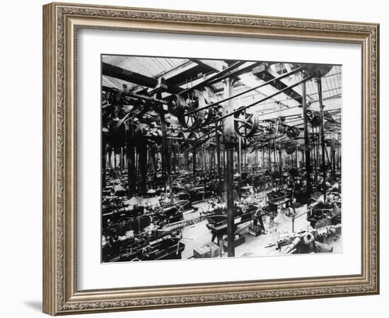 The Austin Car Factory at Longbridge, Birmingham, 1913-null-Framed Photographic Print