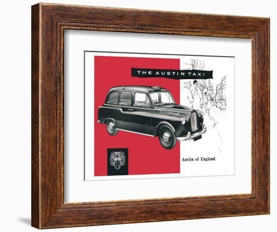 The Austin Taxi-null-Framed Art Print