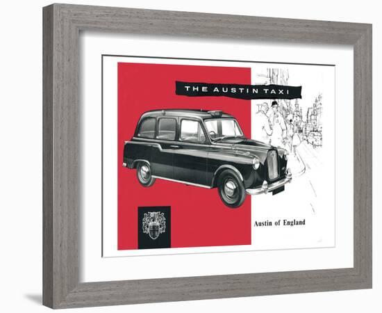 The Austin Taxi-null-Framed Art Print