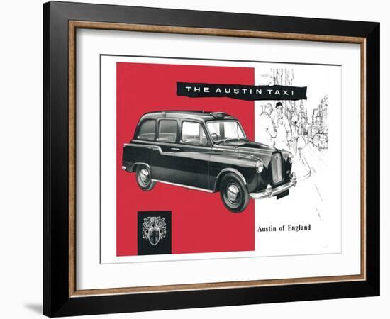 The Austin Taxi-null-Framed Art Print