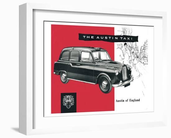 The Austin Taxi-null-Framed Art Print