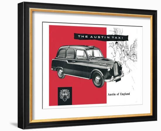 The Austin Taxi-null-Framed Art Print