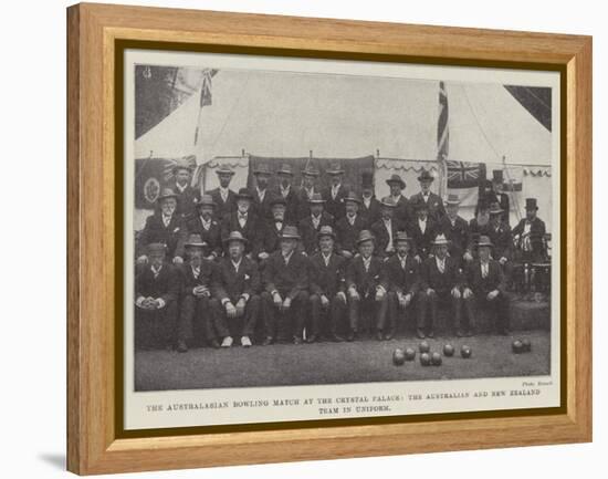 The Australasian Bowling Match at the Crystal Palace-null-Framed Premier Image Canvas