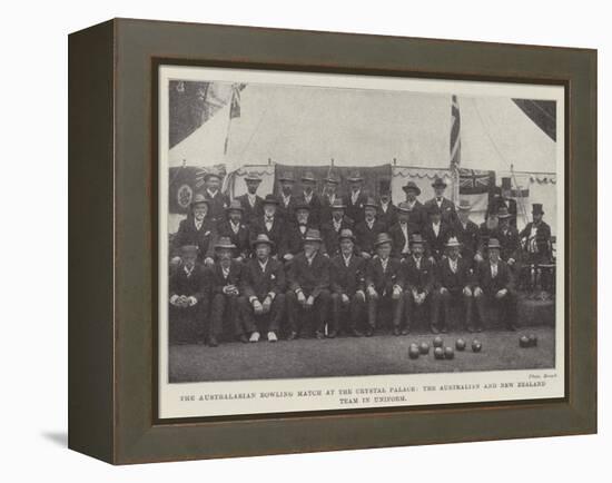 The Australasian Bowling Match at the Crystal Palace-null-Framed Premier Image Canvas