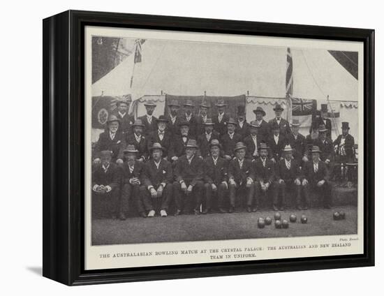 The Australasian Bowling Match at the Crystal Palace-null-Framed Premier Image Canvas