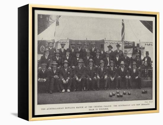 The Australasian Bowling Match at the Crystal Palace-null-Framed Premier Image Canvas