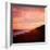 The Australian Coast at Sunset with a Figure in the Distance-Trigger Image-Framed Photographic Print