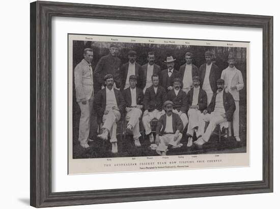 The Australian Cricket Team Now Visiting This Country-null-Framed Giclee Print