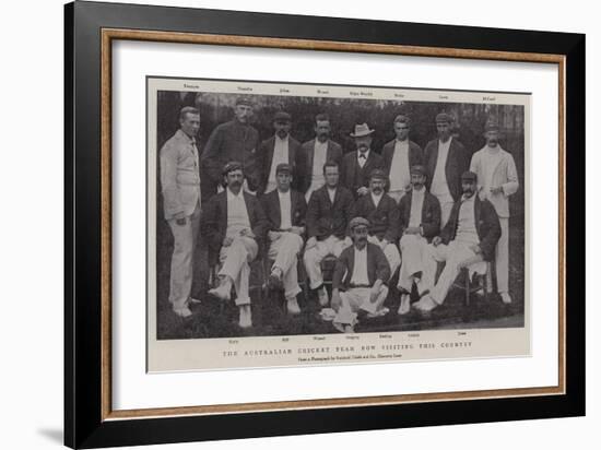 The Australian Cricket Team Now Visiting This Country-null-Framed Giclee Print