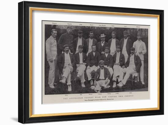 The Australian Cricket Team Now Visiting This Country-null-Framed Giclee Print