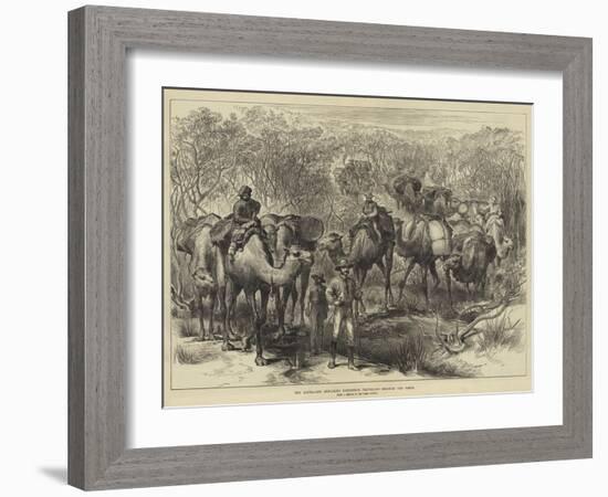 The Australian Exploring Expedition Travelling Through the Scrub-null-Framed Giclee Print