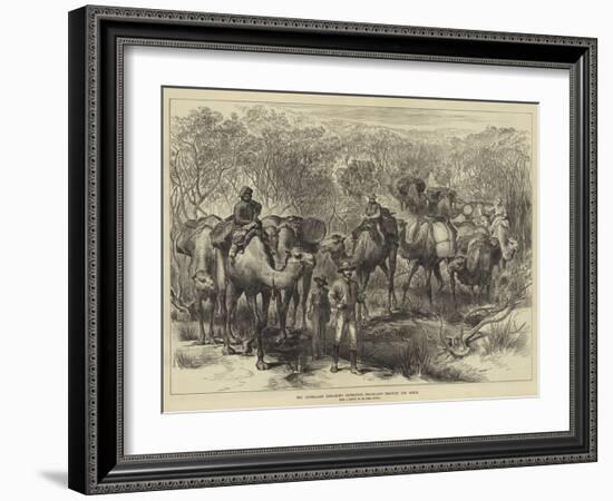 The Australian Exploring Expedition Travelling Through the Scrub-null-Framed Giclee Print