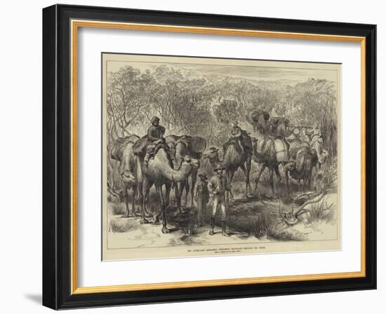 The Australian Exploring Expedition Travelling Through the Scrub-null-Framed Giclee Print