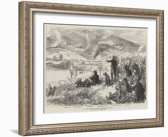 The Austrian Campaign in Bosnia, Bombardment of Serajevo-Charles Robinson-Framed Giclee Print