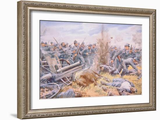 The Austrians at Bay before Lemberg, 1915-Arthur C. Michael-Framed Giclee Print