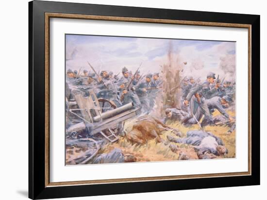 The Austrians at Bay before Lemberg, 1915-Arthur C. Michael-Framed Giclee Print