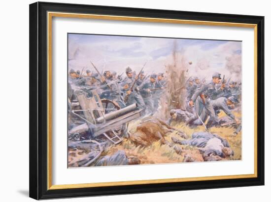 The Austrians at Bay before Lemberg, 1915-Arthur C. Michael-Framed Giclee Print