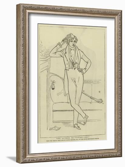 The Author of Vivian Grey-Daniel Maclise-Framed Giclee Print