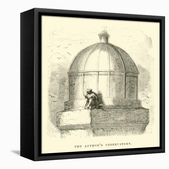 The Author's Observatory-Édouard Riou-Framed Premier Image Canvas