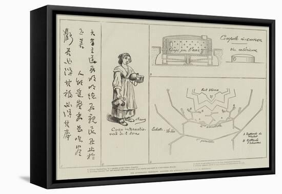 The Autographic Telegraph, Sketches and Autograph Writings, Sent by Telegraph-null-Framed Premier Image Canvas