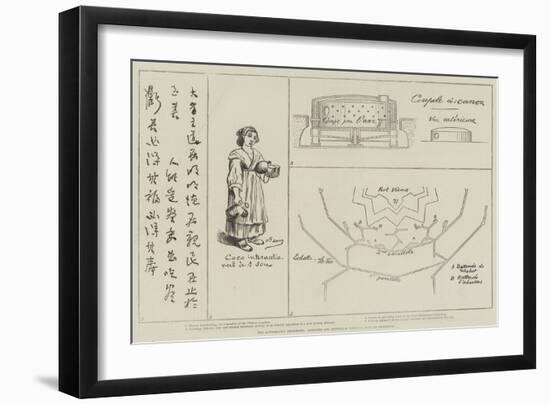 The Autographic Telegraph, Sketches and Autograph Writings, Sent by Telegraph-null-Framed Premium Giclee Print