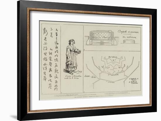 The Autographic Telegraph, Sketches and Autograph Writings, Sent by Telegraph-null-Framed Giclee Print