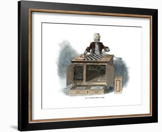 The Automaton Chess Player, 1845-null-Framed Giclee Print