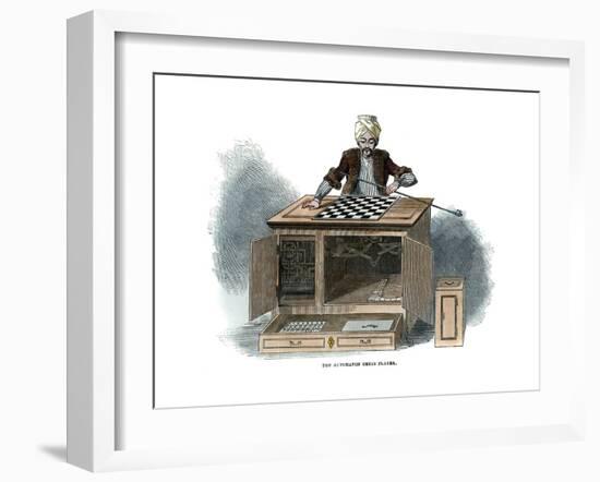 The Automaton Chess Player, 1845-null-Framed Giclee Print