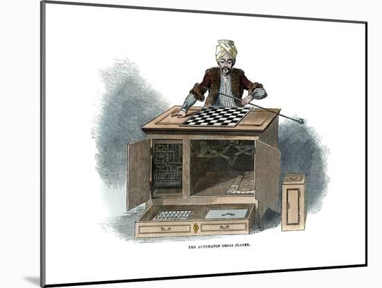 The Automaton Chess Player, 1845-null-Mounted Giclee Print