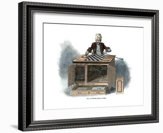 The Automaton Chess Player, 1845-null-Framed Giclee Print