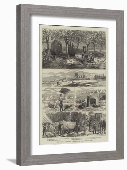 The Autumn Campaign, Sketches in the Southern Camp-null-Framed Giclee Print