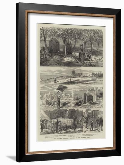 The Autumn Campaign, Sketches in the Southern Camp-null-Framed Giclee Print