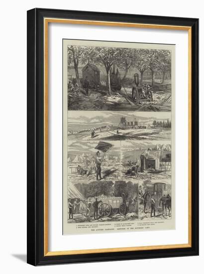 The Autumn Campaign, Sketches in the Southern Camp-null-Framed Giclee Print