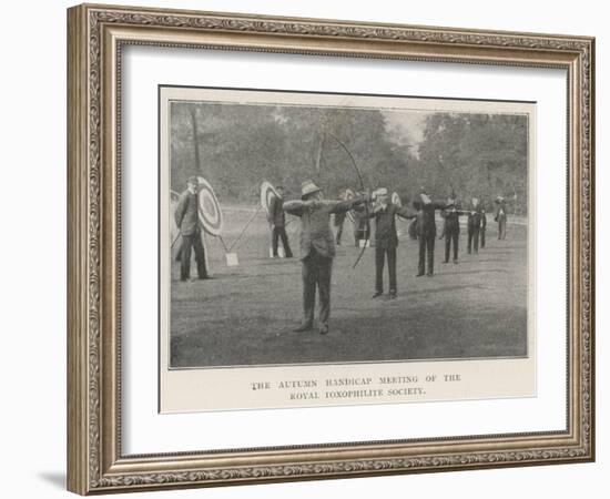 The Autumn Handicap Meeting of the Royal Toxophilite Society-null-Framed Giclee Print