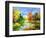 The Autumn Landscape Executed By Oil On A Canvas-balaikin2009-Framed Art Print