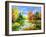 The Autumn Landscape Executed By Oil On A Canvas-balaikin2009-Framed Art Print