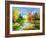 The Autumn Landscape Executed By Oil On A Canvas-balaikin2009-Framed Art Print