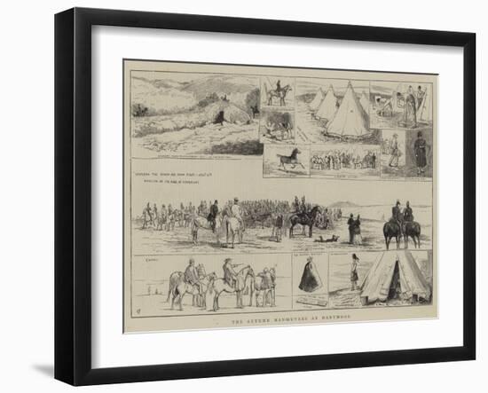 The Autumn Manoeuvres at Dartmoor-Alfred Chantrey Corbould-Framed Giclee Print