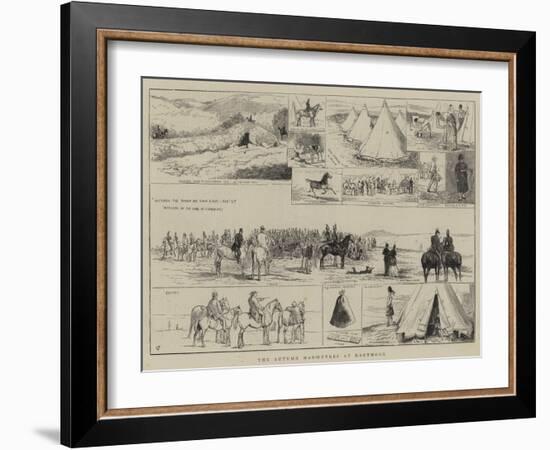 The Autumn Manoeuvres at Dartmoor-Alfred Chantrey Corbould-Framed Giclee Print