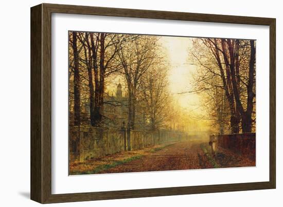 The Autumn's Golden Glory-John Atkinson Grimshaw-Framed Giclee Print