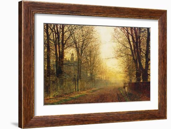 The Autumn's Golden Glory-John Atkinson Grimshaw-Framed Giclee Print