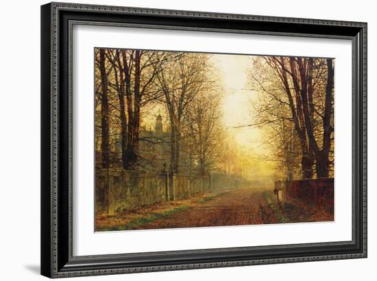 The Autumn's Golden Glory-John Atkinson Grimshaw-Framed Giclee Print