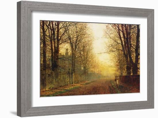 The Autumn's Golden Glory-John Atkinson Grimshaw-Framed Giclee Print