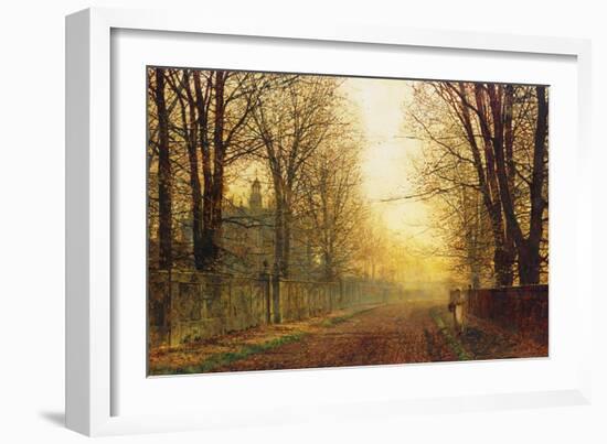 The Autumn's Golden Glory-John Atkinson Grimshaw-Framed Giclee Print