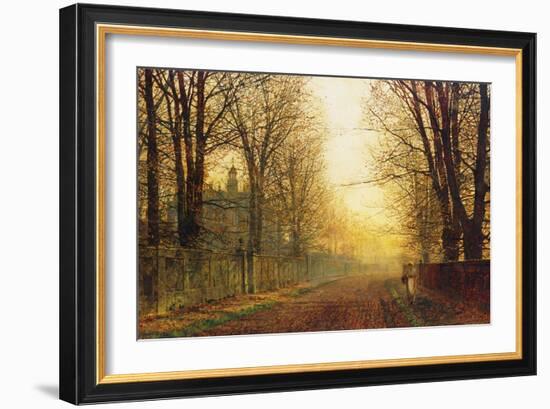 The Autumn's Golden Glory-John Atkinson Grimshaw-Framed Giclee Print