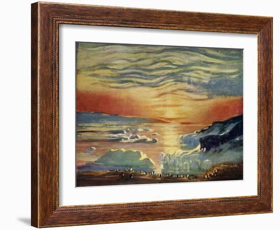 'The Autumn Sunset', c1908, (1909)-George Marston-Framed Giclee Print