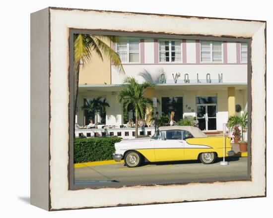 The Avalon Hotel, an Art Deco Hotel on Ocean Drive, South Beach, Miami Beach, Florida, USA-Fraser Hall-Framed Premier Image Canvas