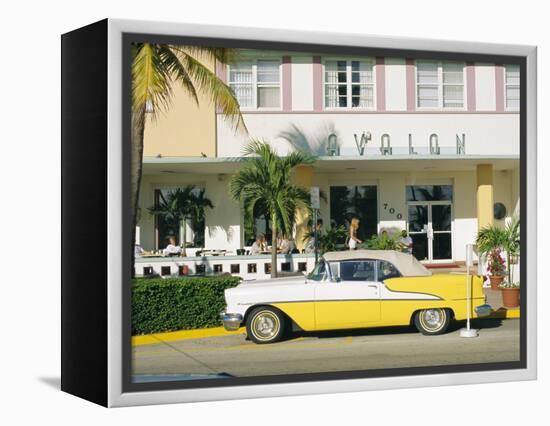 The Avalon Hotel, an Art Deco Hotel on Ocean Drive, South Beach, Miami Beach, Florida, USA-Fraser Hall-Framed Premier Image Canvas