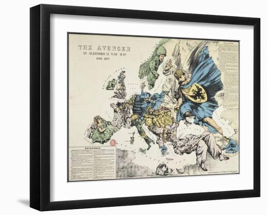 The Avenger: An Allegorical War Map for 1877, London-Frederick W Rose-Framed Giclee Print